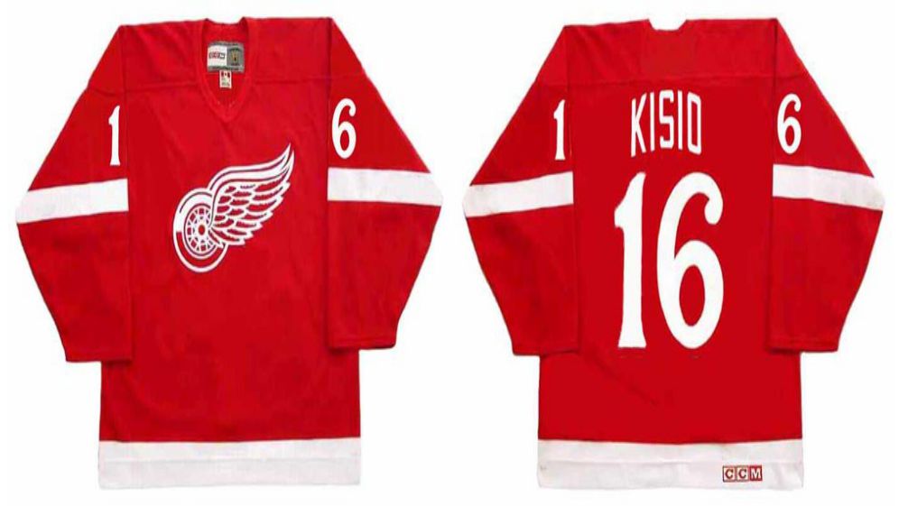2019 Men Detroit Red Wings 16 Kisio Red CCM NHL jerseys